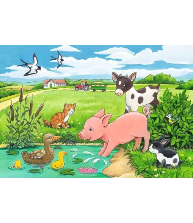 Jonge Dieren op het Platteland (2x12 Stukjes)