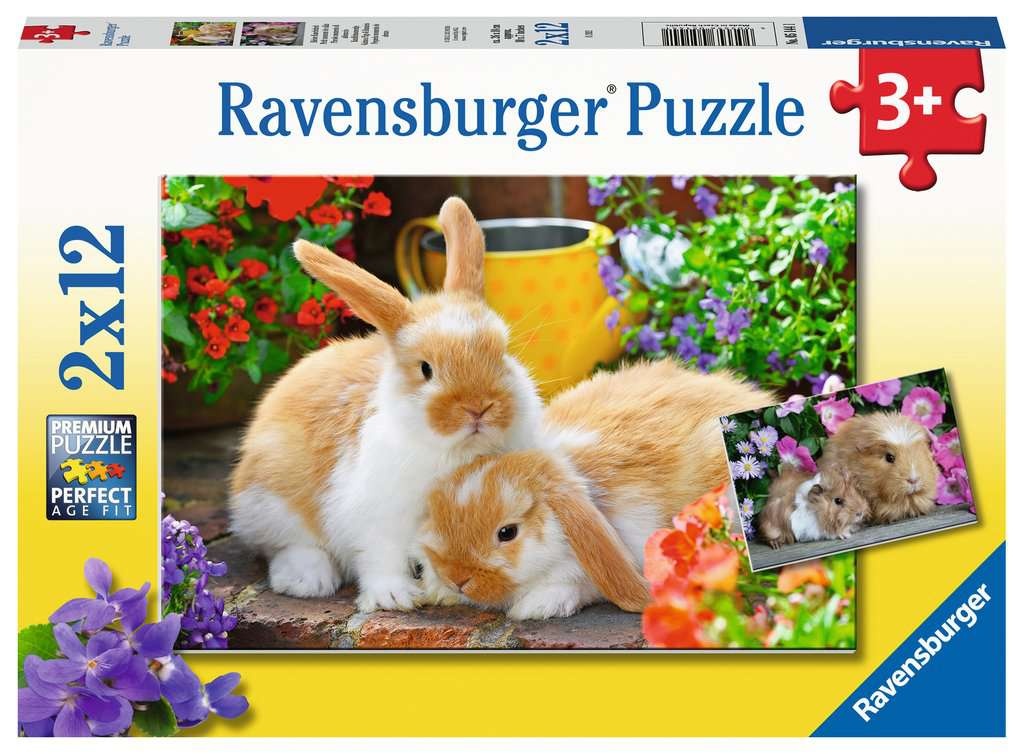 Ravensburger Knuffeltijd 2 in 1 (2x12 Stukjes)