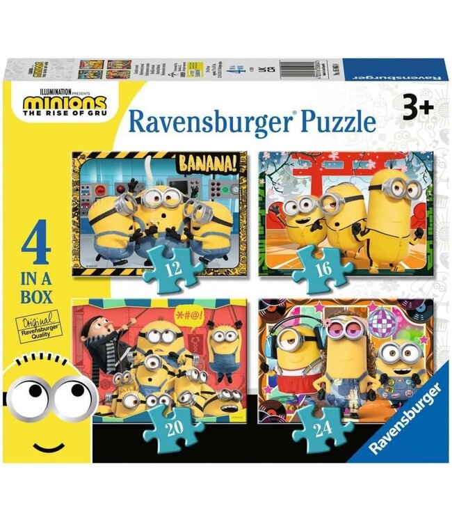 Minions 2 - 4 Puzzles in a Box