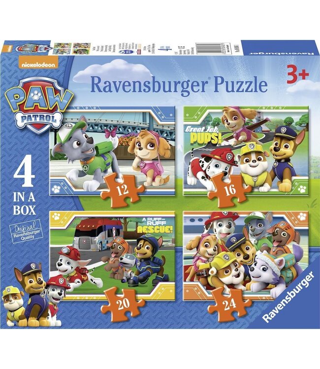 PAW Patrol - 4 Puzzles in a Box