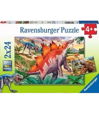 Ravensburger Wilde Oertijd Dieren (2x24 Stukjes)