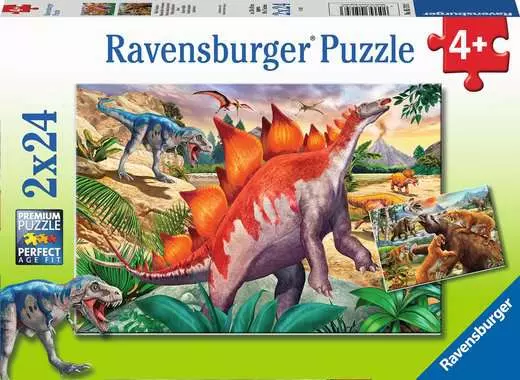 Ravensburger Wilde Oertijd Dieren (2x24 Stukjes)