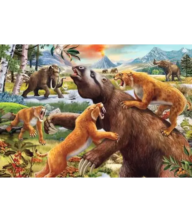 Wilde Oertijd Dieren (2x24 Stukjes)