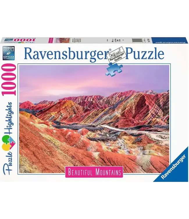 Regenboogbergen, China (1000 Stukjes)