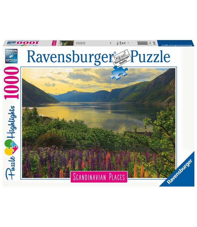 Scandinavian Places: Fjord in Noorwegen (1000 Stukjes)