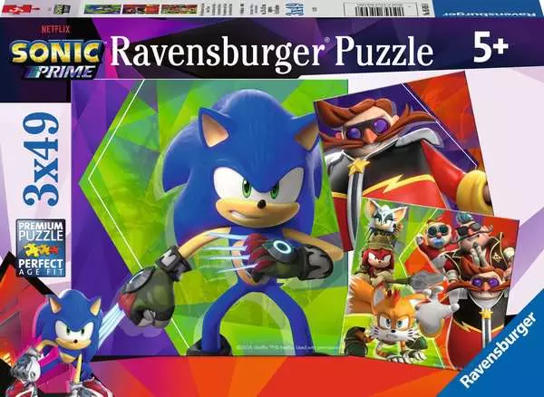 Ravensburger Sonic Prime (3 x 49 Stukjes)