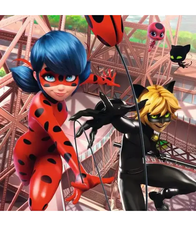 Miraculous: Lady Bug and Cat Noir (3 x 49 Stukjes)