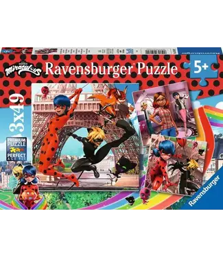 Ravensburger Miraculous: Lady Bug and Cat Noir (3 x 49 Teile)