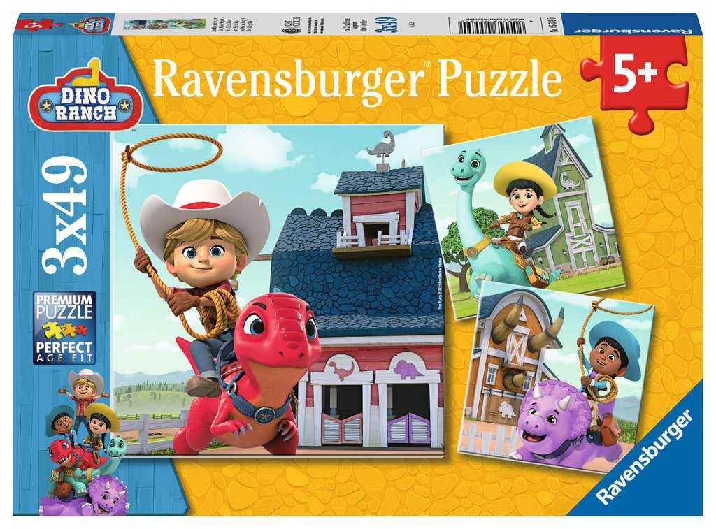 Ravensburger Dino Ranch 3 in 1 (3 x 49 Stukjes)