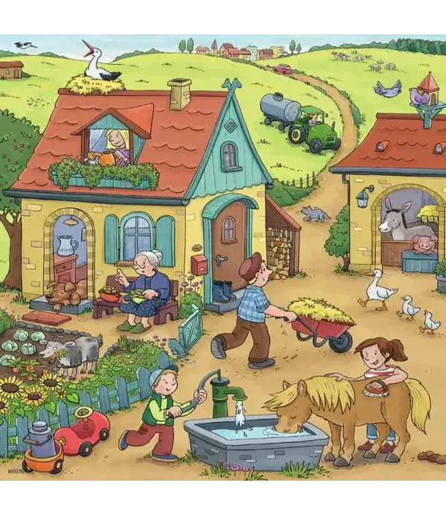 Op de Boerderij 3 in 1 (3 x 49 Stukjes)