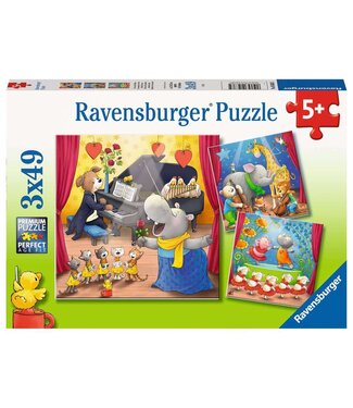 Ravensburger Dieren op het Podium 3 in 1 (3 x 49 Pieces)