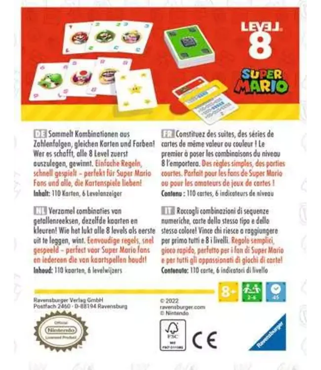 Level 8: Super Mario - Kaartspel