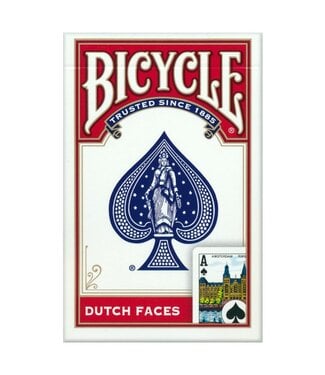 Bicycle Bicycle Rider Back Speelkaarten Dutch Faces (Rood)