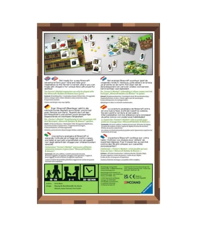 Minecraft: Builders & Biomes Farmer's Market Expansion - Card game
