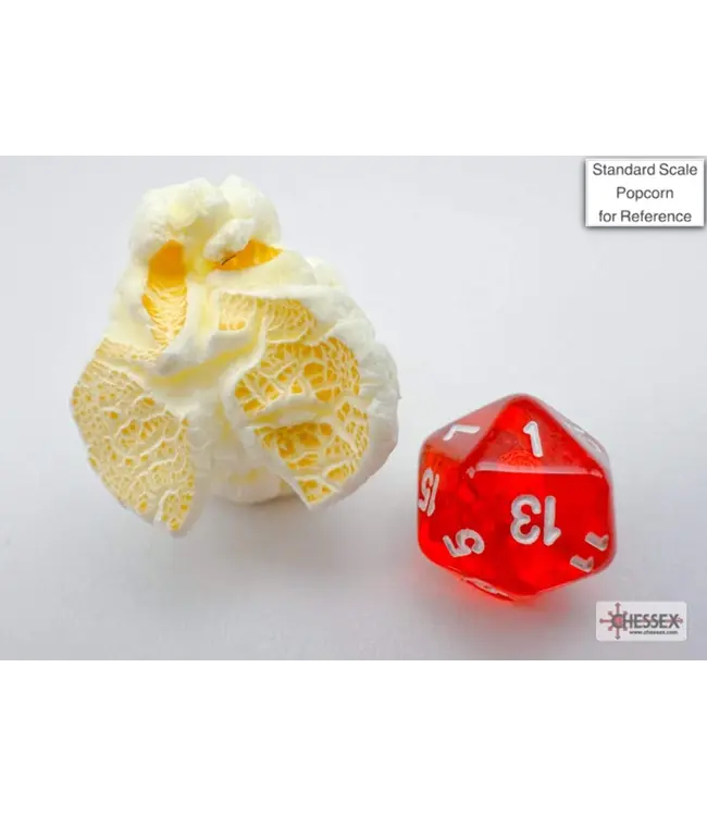 Mini RPG Dice Set: Translucent Red/White - RPG Dice Set