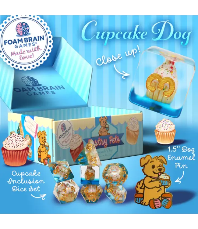 Pastry Pets: Cupcake Dog - RPG Dice Set
