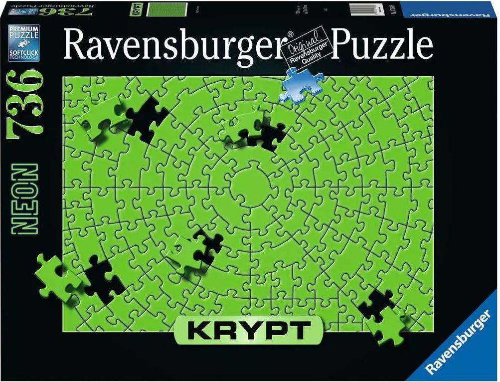 Ravensburger Krypt: Neon Green (736 Stukjes)