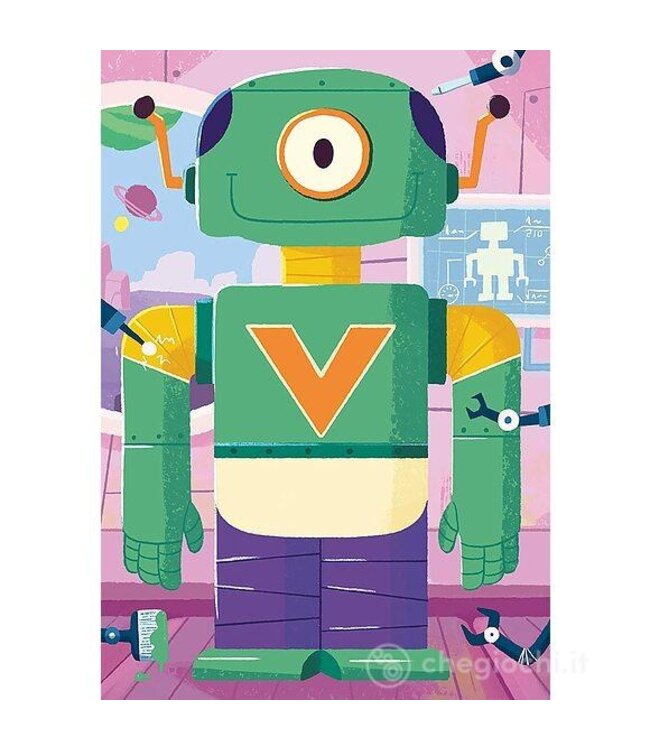Mix & Match Puzzel: Robots (3x24 Pieces)