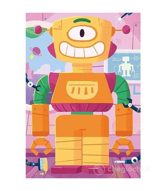 Mix & Match Puzzel: Robots (3x24 Pieces)