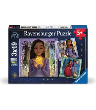 Ravensburger Disney Wish: Asha's Wens (3 x 49 Teile)