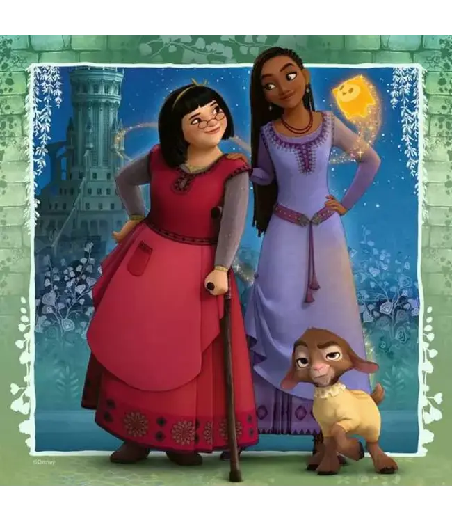 Disney Wish: Asha's Wens (3 x 49 Teile) - Puzzle