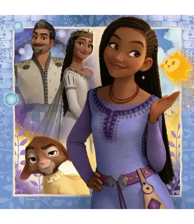 Disney Wish: Asha's Wens (3 x 49 Teile) - Puzzle