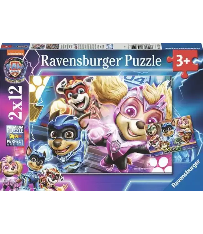 Paw Patrol: Een Onoverwinnelijk Team (2x 12 Teile) - Puzzle