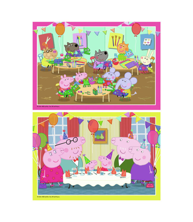 Feestje met Peppa (2x12 Teile) - Puzzle