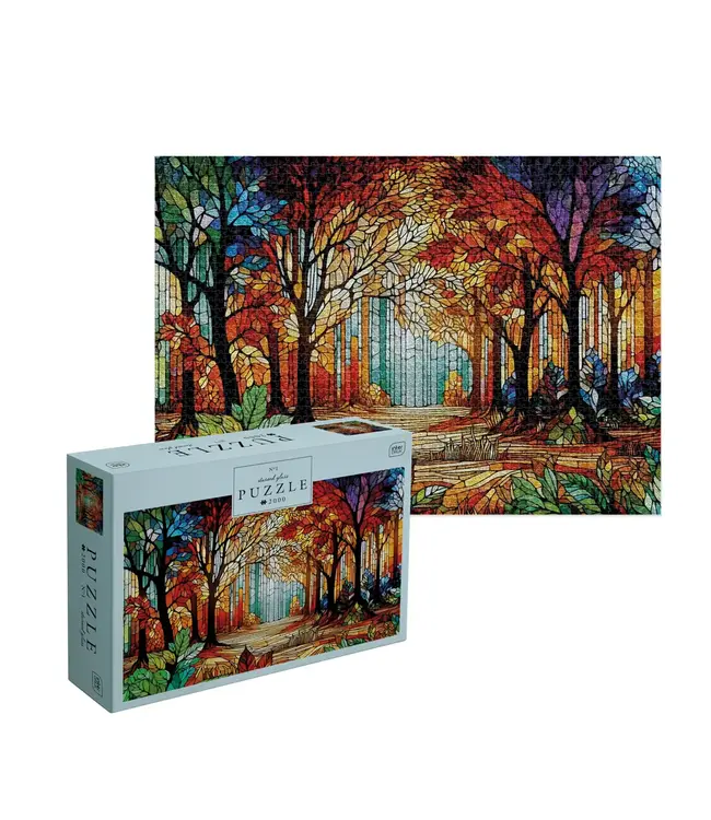 Interdruk: Stained Glass #1 (2000 Stukjes) - Puzzel