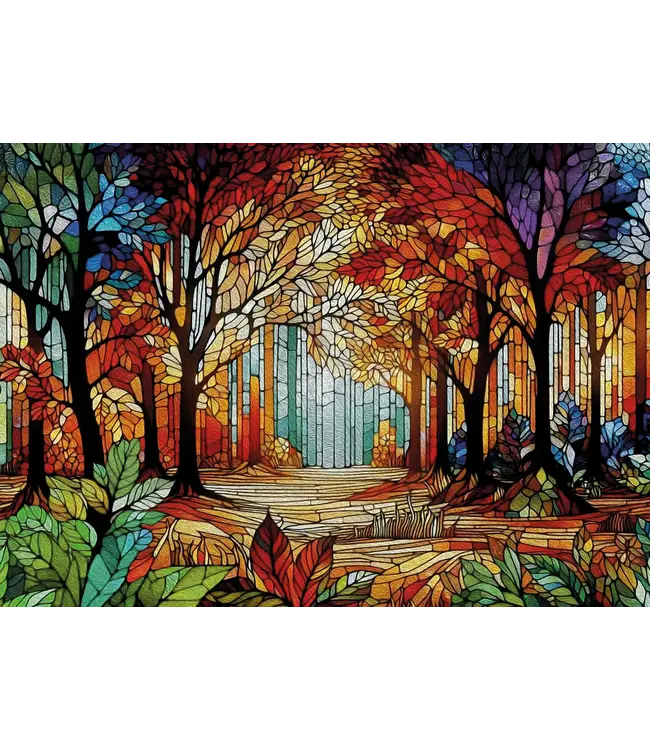 Interdruk: Stained Glass #1 (2000 Stukjes) - Puzzel