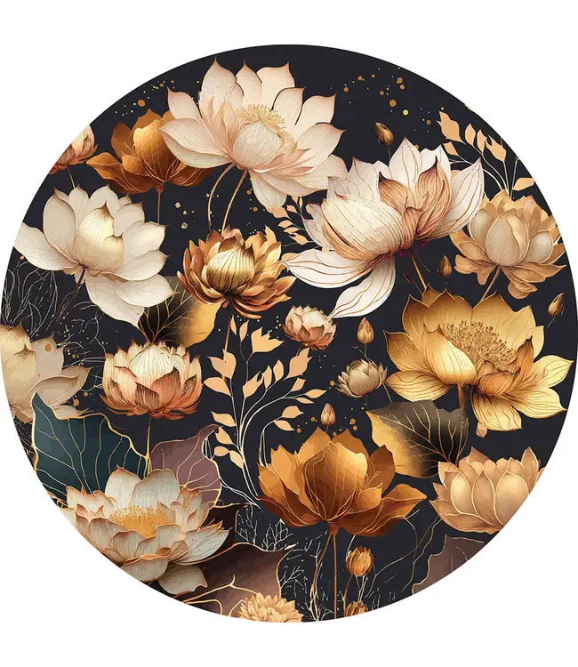 Interdruk: Round Flowers #1 (500 Teile) - Puzzle