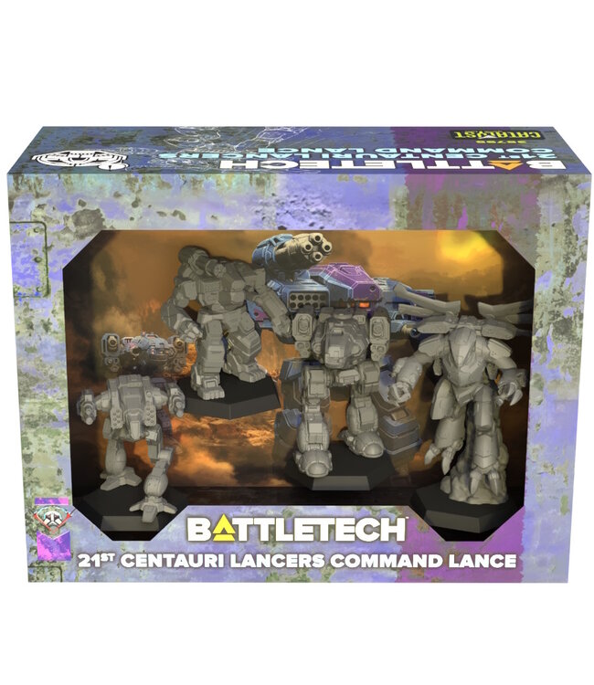 Catalyst Game Labs Battletech: 21st Centauri Lancers Command Lance ForcePack