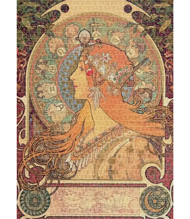 Interdruk: Puzzle Art #9: Alphonse Mucha (1000 Pieces) - Puzzle