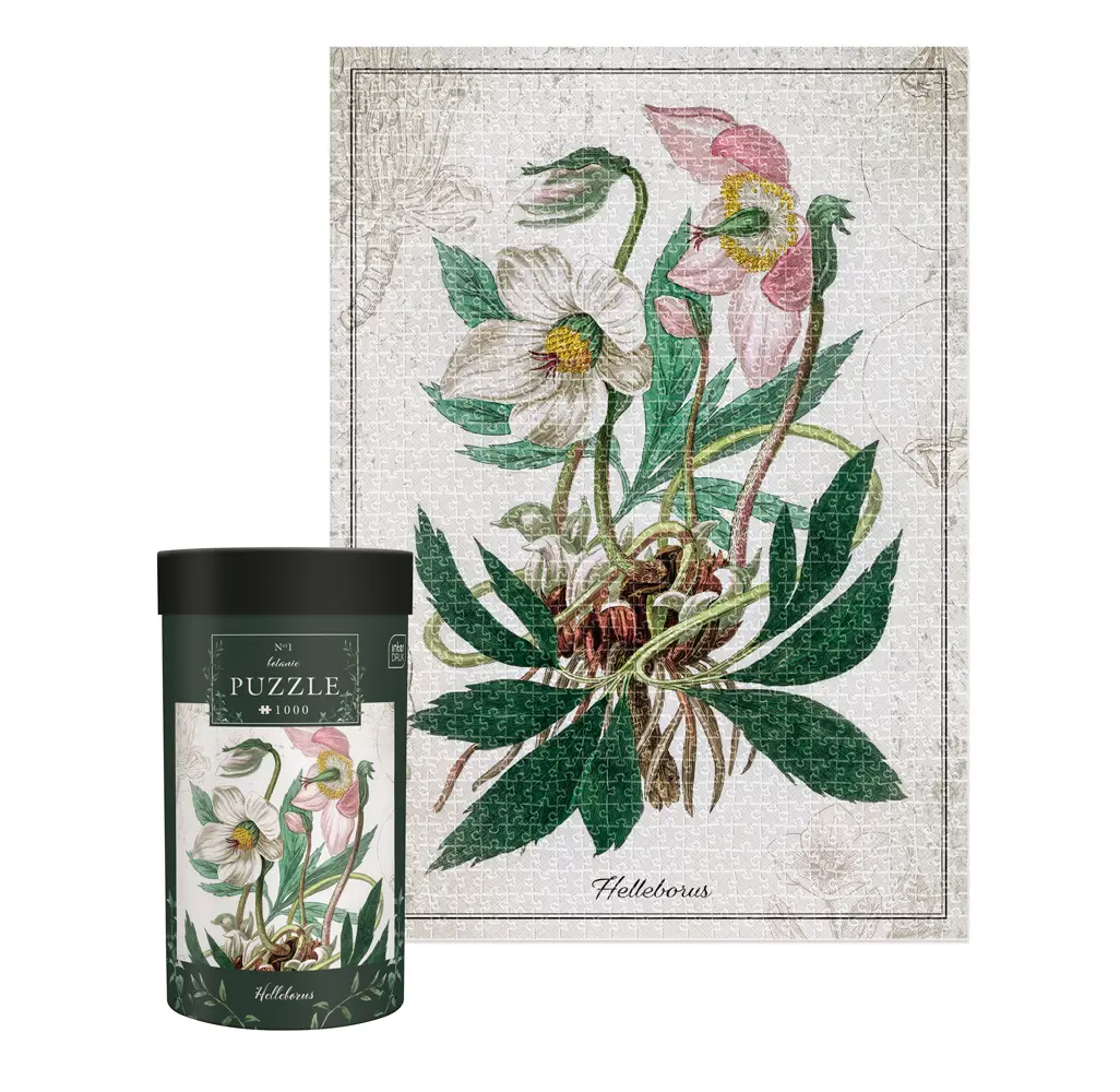 Interdruk Puzzle Botanic: Helleborus (1000 Stukjes)
