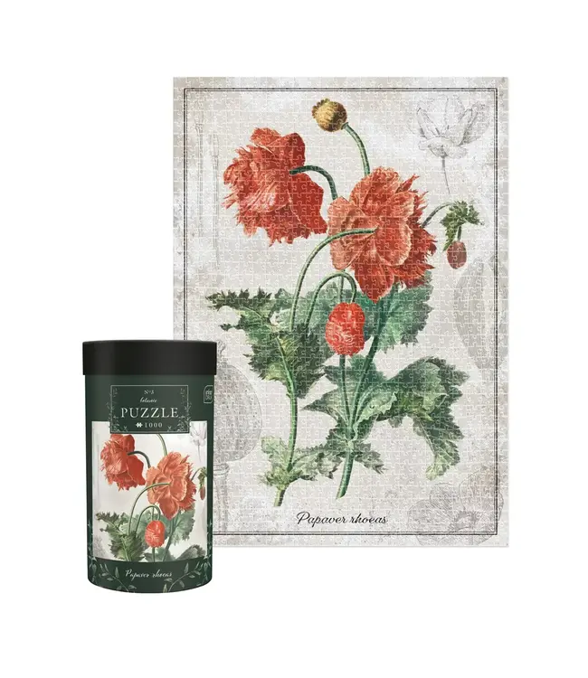 Interdruk Puzzle Botanic: Poppy (1000 Teile)
