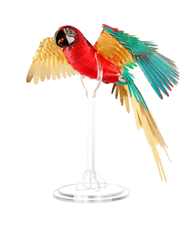 Piececool: Scarlet Macaw – 3D Metal Model Kit