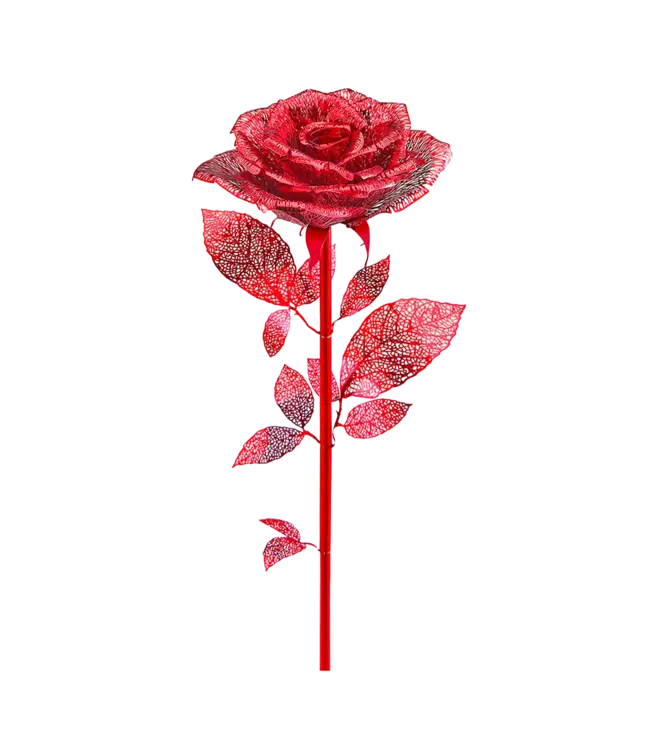 Piececool: Red Rose – 3D Metal Model Kit