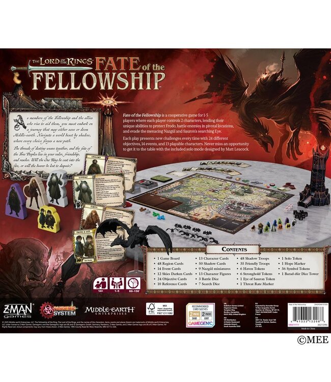 The Lord of the Rings: Fate of the Fellowship (ENG) - Bordspel