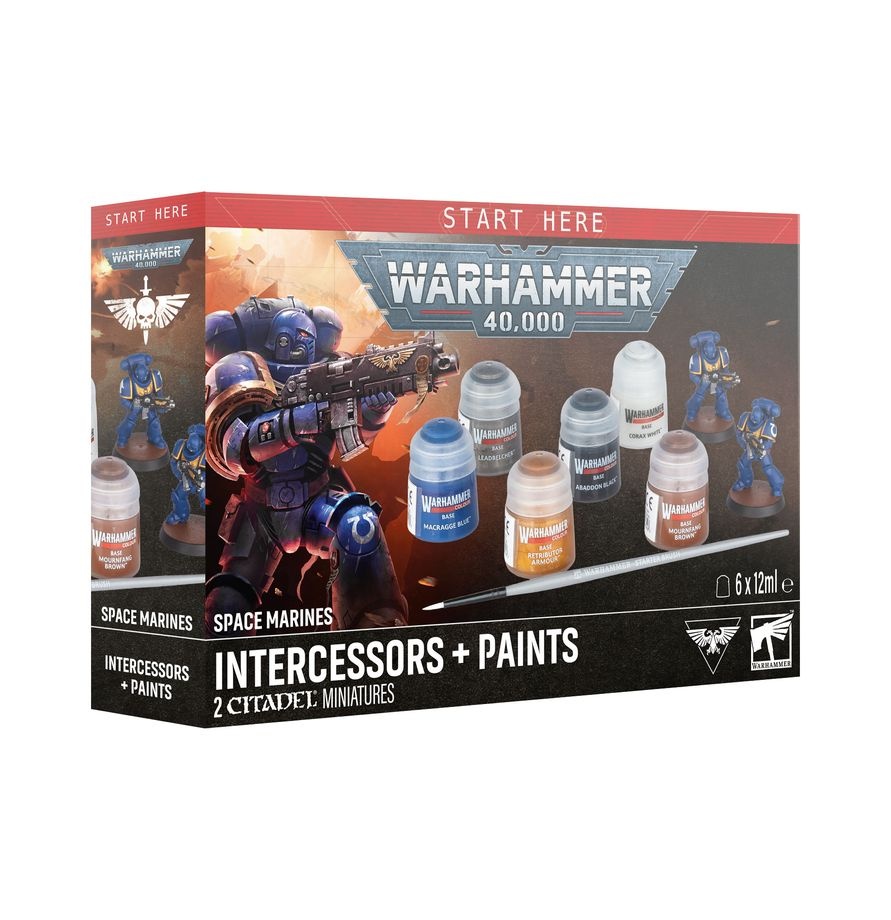 Citadel Miniatures Space Marines: Intercessors + Paints