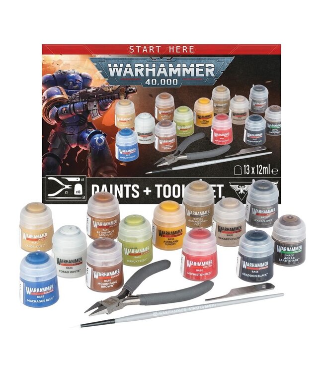 Warhammer 40,000 - Paints + Tools Set