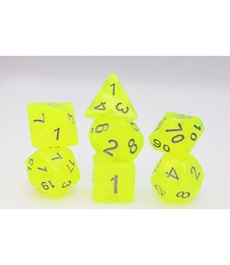 Foam Brain Games RPG Dice Set: Radioactive Lemonade