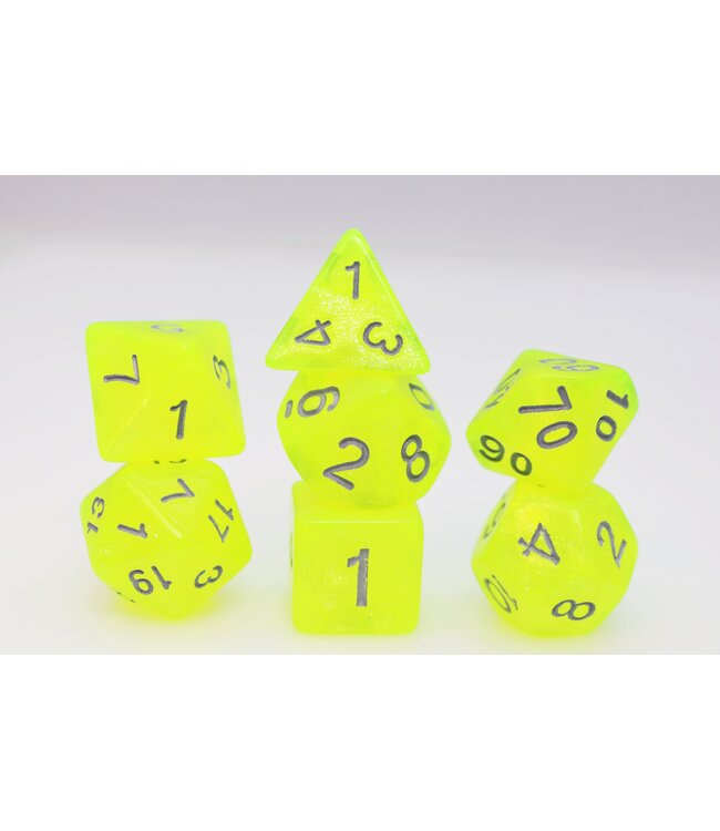 Foam Brain Games RPG Dice Set: Radioactive Lemonade