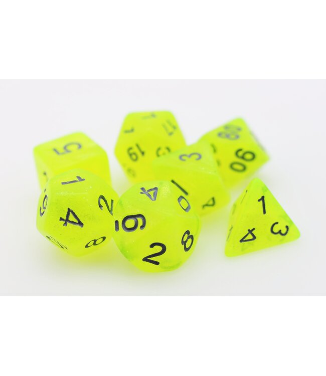 RPG Dice Set: Radioactive Lemonade