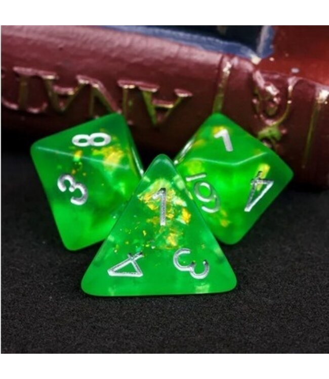 RPG Dice Set: Radioactive Ore