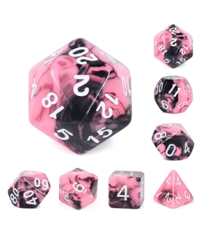 Foam Brain Games RPG Dice Set: Watermelon Cream