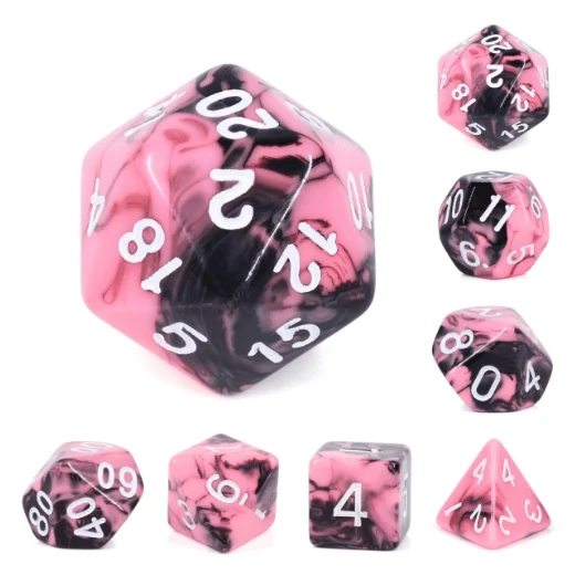 Foam Brain Games RPG Dice Set: Watermelon Cream
