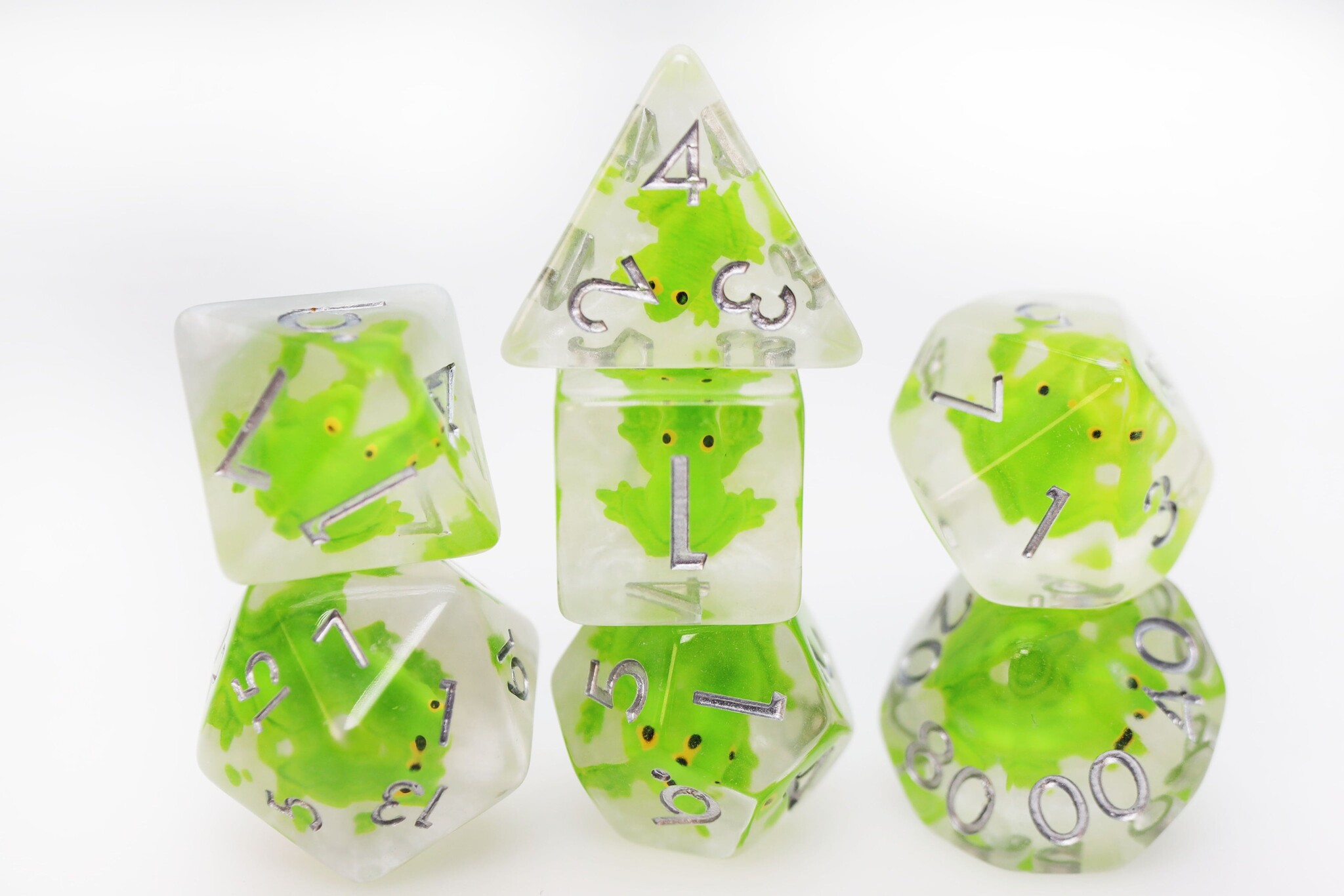 Foam Brain Games RPG Dice Set: Frozen Frog