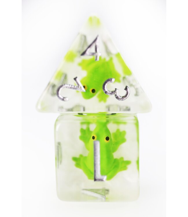 RPG Dice Set: Frozen Frog