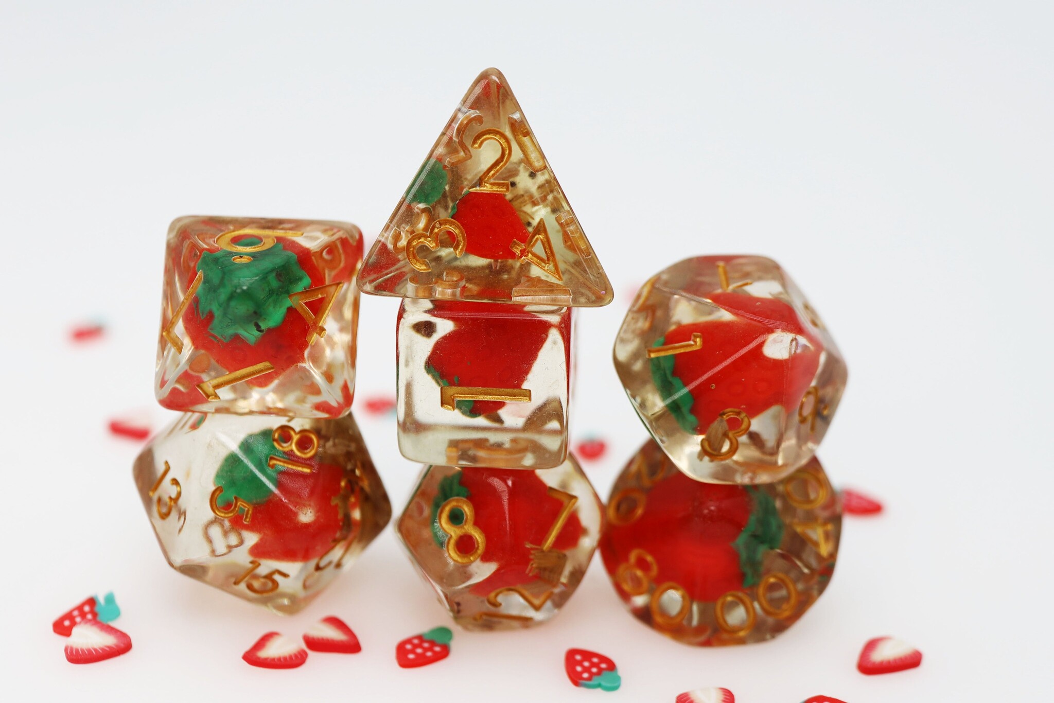 Foam Brain Games RPG Dice Set: Wild Strawberries