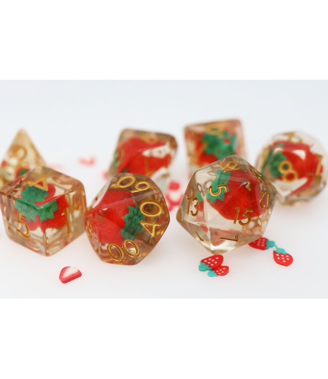 RPG Dice Set: Wild Strawberries